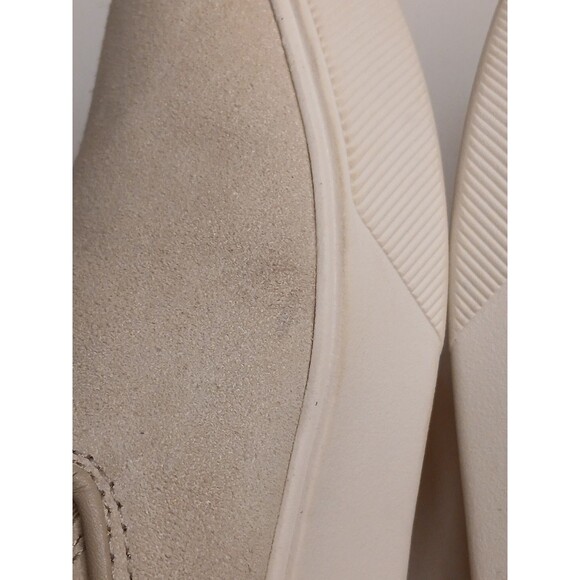 Naturalizer Sz 9 Marianne 2.0 Off White Slip-On Suede Leather Comfort Sneakers - Picture 9 of 16